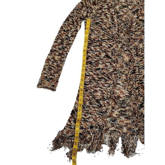 C.l.o.t.h.e.s Women's Fringe multi-colored Cardigan Sz S - Picture 3 of 9